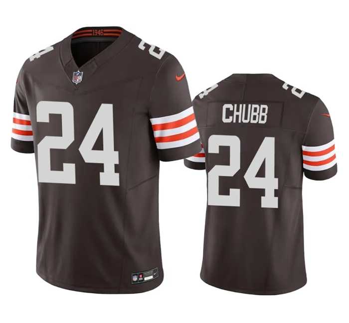 Men & Women & Youth Cleveland Browns #24 Nick Chubb Brown 2023 F.U.S.E. Vapor Untouchable Limited Stitched Jersey